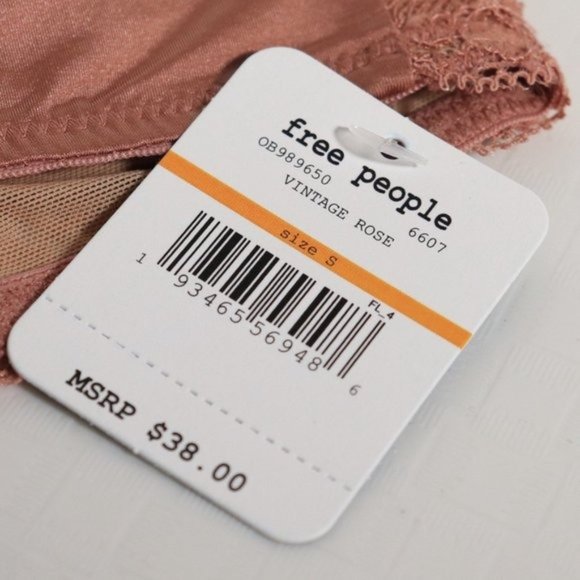 NWT Free People Camila Bandeau in Vintage Rose - Picture 9 of 10